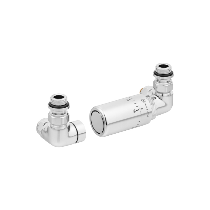 Zestaw termostatyczny Tri Axial Valve PRIME 3D, chrom prawy