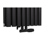 Grzejnik dekoracyjny Ultimate UT2E 1600x480 czarny
