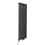 Grzejnik dekoracyjny Gilda GD1E 1800x531 czarny