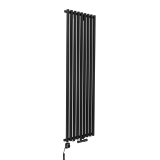 Grzejnik dekoracyjny Gilda GD1E 1800x531 czarny