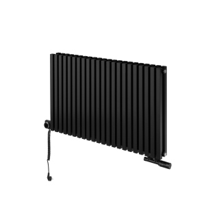 Grzejnik dekoracyjny poziomy Nomad 600x990 czarny