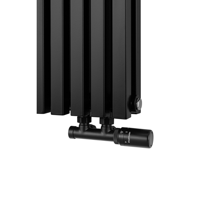 Grzejnik dekoracyjny poziomy Nomad 600x810 czarny