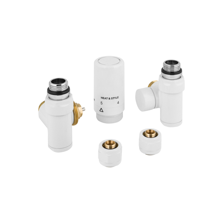 Zestaw termostatyczny Hybrid Valve New, biały lewy