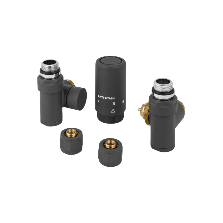 Zestaw termostatyczny Hybrid Valve New, grafit prawy
