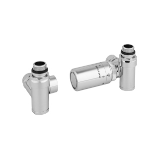 Zestaw termostatyczny Hybrid Valve New, chrom prawy