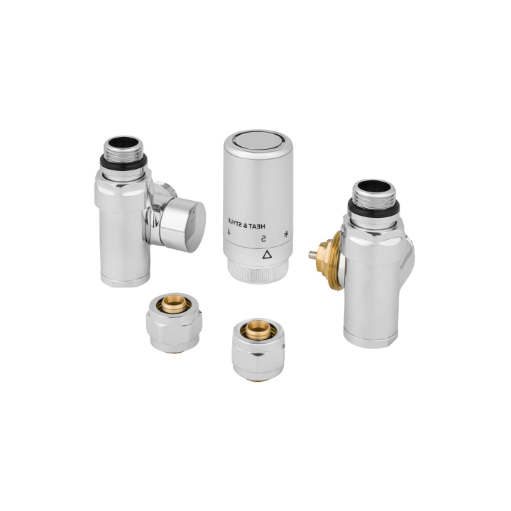Zestaw termostatyczny Hybrid Valve New, chrom prawy