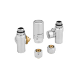 Zestaw termostatyczny Hybrid Valve New, chrom lewy