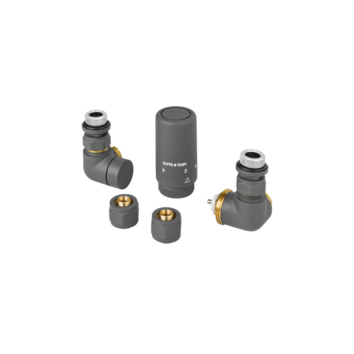 Zestaw termostatyczny Tri Axial Valve New, grafit prawy