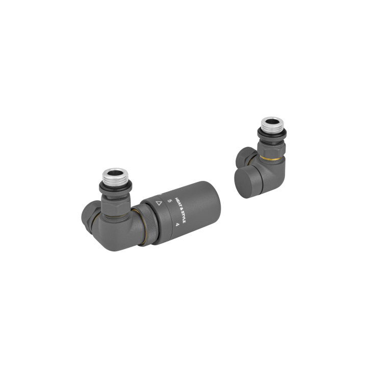 Zestaw termostatyczny Tri Axial Valve New, grafit lewy