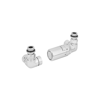 Zestaw termostatyczny Tri Axial Valve New, chrom prawy