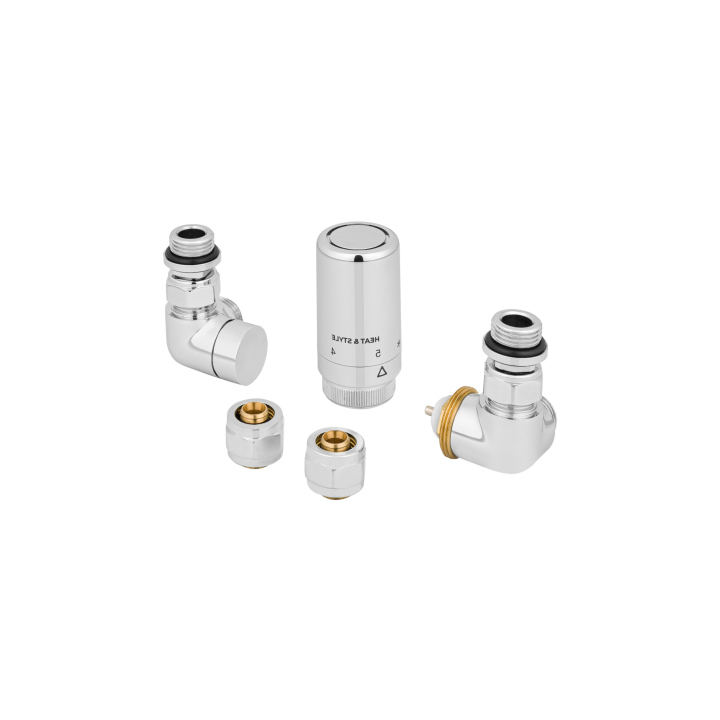 Zestaw termostatyczny Tri Axial Valve New, chrom prawy
