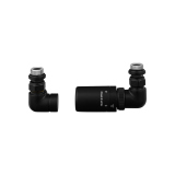 Zestaw termostatyczny Tri Axial Valve New, czarny prawy