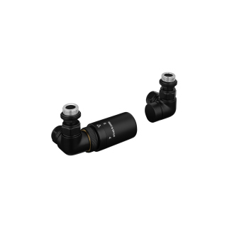 Zestaw termostatyczny Tri Axial Valve New, czarny lewy