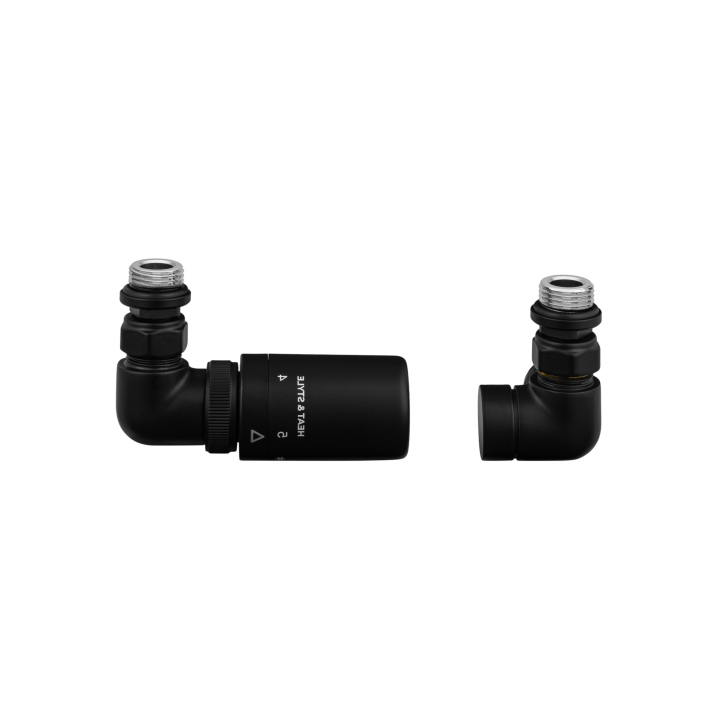 Zestaw termostatyczny Tri Axial Valve New, czarny lewy