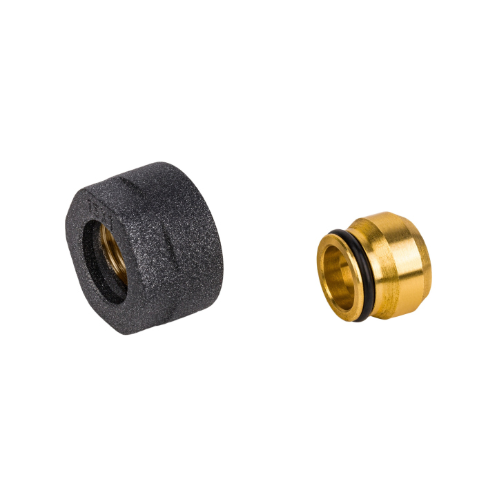 Złączka zaciskowa M22x1,5 x Cu 15mm grafit brokatowy