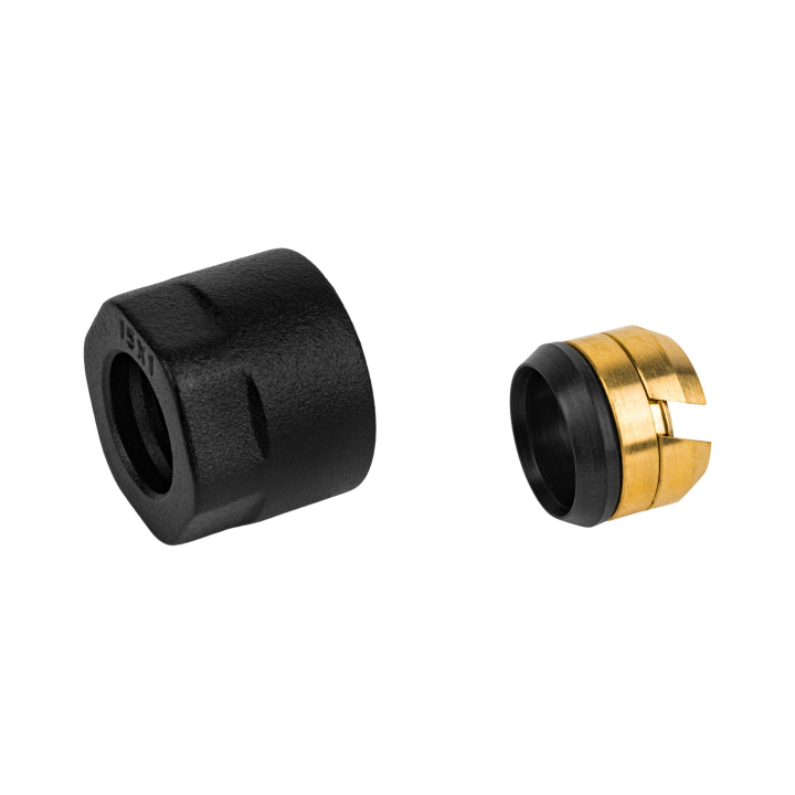 Złączka zaciskowa M22x1,5 x Cu 15mm czarny mat