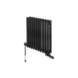 Grzejnik dekoracyjny Gilda GD2E 600x590 czarny