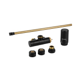 Przyłącze jednootworowe SINGLE PIPE VALVE, czarny