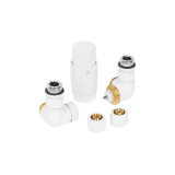 Zestaw termostatyczny Tri Axial Valve 3D TAV-W-P, biały prawy