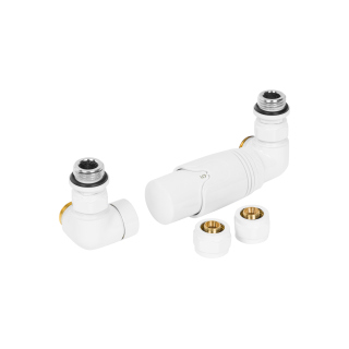 Zestaw termostatyczny Tri Axial Valve 3D TAV-W-P, biały prawy