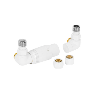 Zestaw termostatyczny Tri Axial Valve 3D TAV-W-L, biały lewy