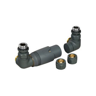 Zestaw termostatyczny Tri Axial Valve 3D TAV-G-L, grafit lewy