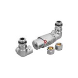 Zestaw termostatyczny Tri Axial Valve 3D TAV-CR-P, chrom prawy