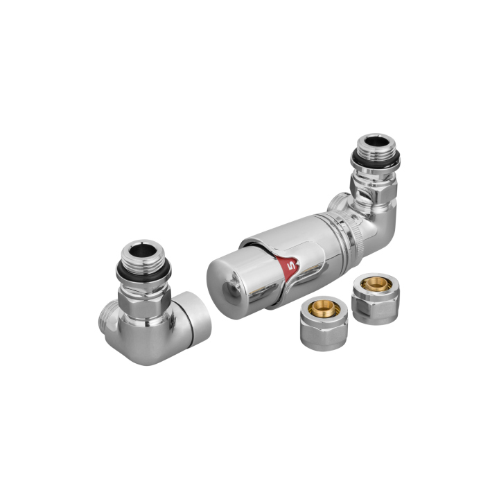 Zestaw termostatyczny Tri Axial Valve 3D TAV-CR-P, chrom prawy