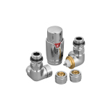 Zestaw termostatyczny Tri Axial Valve 3D TAV-CR-P, chrom prawy
