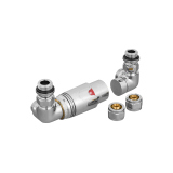 Zestaw termostatyczny Tri Axial Valve 3D TAV-CR-L, chrom lewy