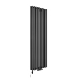 Grzejnik dekoracyjny Gilda GD2E 1800x590 grafit