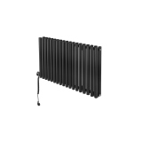 Grzejnik dekoracyjny Gilda GD2E 600x1062 czarny