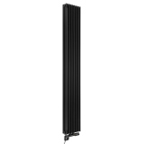 Grzejnik dekoracyjny Edo ED2E 1800x281 czarny