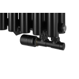 Grzejnik dekoracyjny Gilda GD2E 600x826 czarny