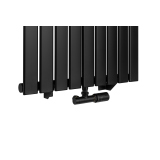 Grzejnik dekoracyjny Ultra Slim US1 1600x612 czarny