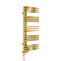 Grzejnik łazienkowy hybrydowy Zodiak 942x400 złoty RUMBA