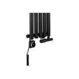 Grzejnik dekoracyjny hybrydowy Gilda GD1E 1600x295 czarny SQUARE