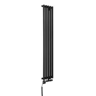 Grzejnik dekoracyjny hybrydowy Gilda GD1E 1600x295 czarny SQUARE