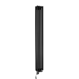 Grzejnik dekoracyjny hybrydowy Gilda GD2E 1800x236 czarny SQUARE