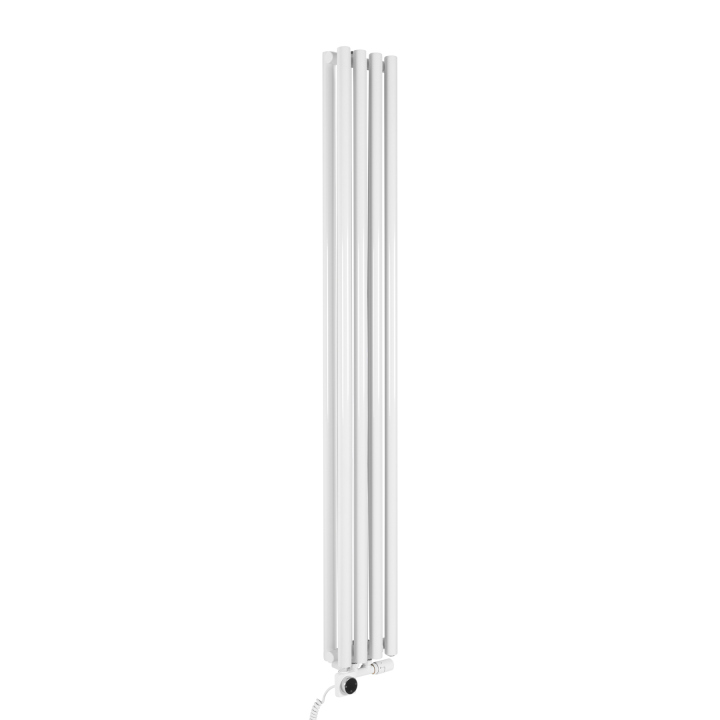 Grzejnik dekoracyjny hybrydowy Gilda GD2E 1800x236 biały SQUARE