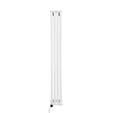 Grzejnik dekoracyjny hybrydowy Gilda GD2E 1800x236 biały SQUARE