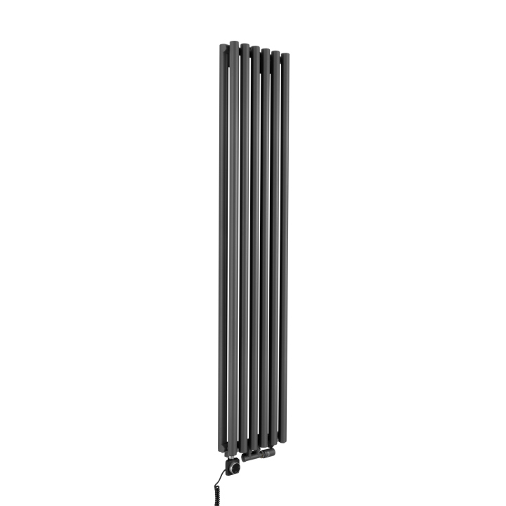 Grzejnik dekoracyjny hybrydowy Gilda GD2E 1800x354 grafit SQUARE