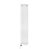 Grzejnik dekoracyjny hybrydowy Gilda GD2E 1800x354 biały SQUARE
