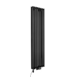 Grzejnik dekoracyjny hybrydowy Gilda GD2E 1800x472 czarny TANGO