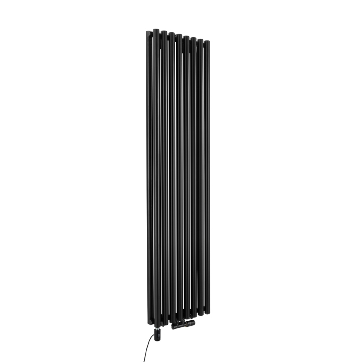 Grzejnik dekoracyjny hybrydowy Gilda GD2E 1800x472 czarny TANGO