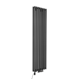 Grzejnik dekoracyjny hybrydowy Gilda GD2E 1800x472 grafit TANGO