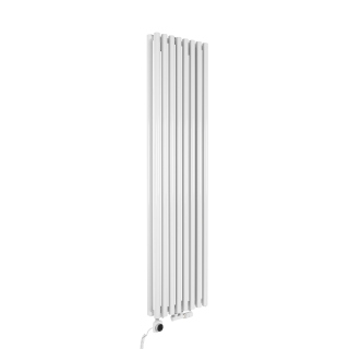 Grzejnik dekoracyjny hybrydowy Gilda GD2E 1800x472 biały SQUARE