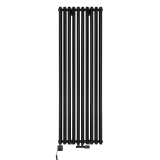 Grzejnik dekoracyjny hybrydowy Gilda GD2E 1800x590 czarny SQUARE