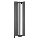 Grzejnik dekoracyjny hybrydowy Gilda GD2E 1800x590 grafit SQUARE