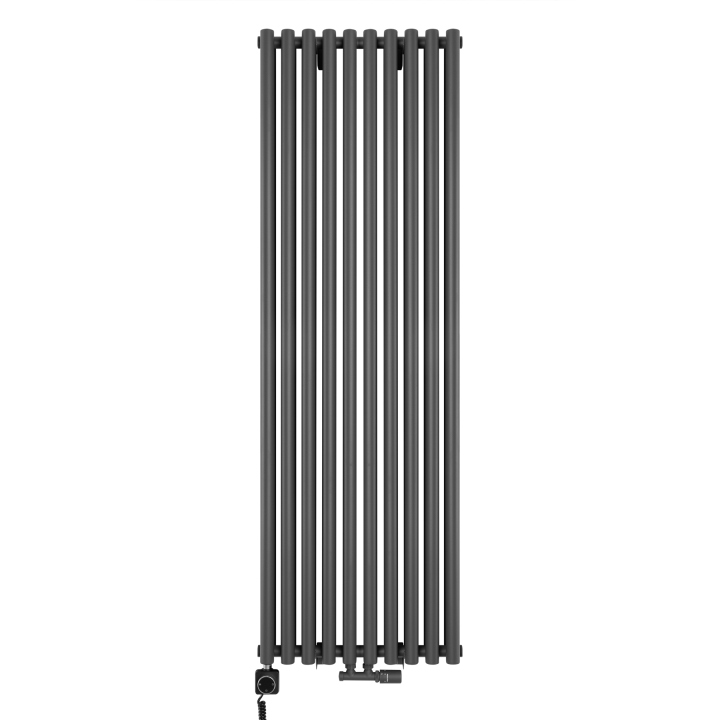 Grzejnik dekoracyjny hybrydowy Gilda GD2E 1800x590 grafit SQUARE